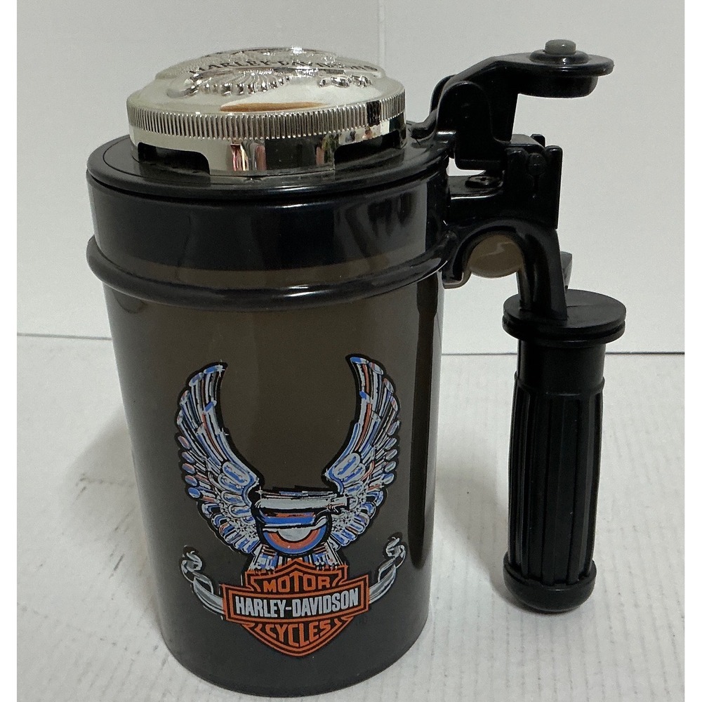 Vintage Harley-Davidson Motorcycle Sound Travel Mug Handlebar Grip Black